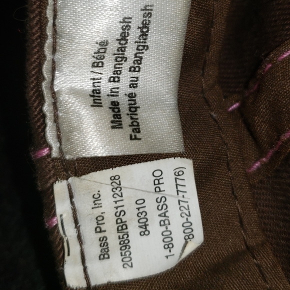 Infant size girl's Bass Pro Shop hat - Picture 2 of 3